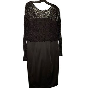 Beautiful black dress with lace top